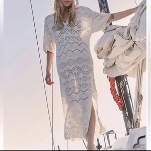 NWOT FP BEACH Islamorada Fauxchet Sweater Maxi Dress